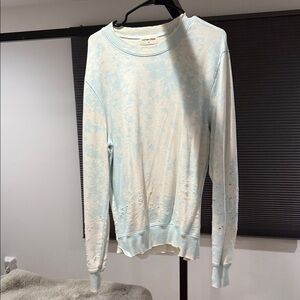 Cotton Citizen Sky Blue Tie-Dye Top